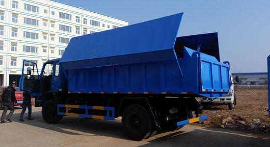 楚勝牌東風(fēng)145型自卸式密封垃圾車(chē)