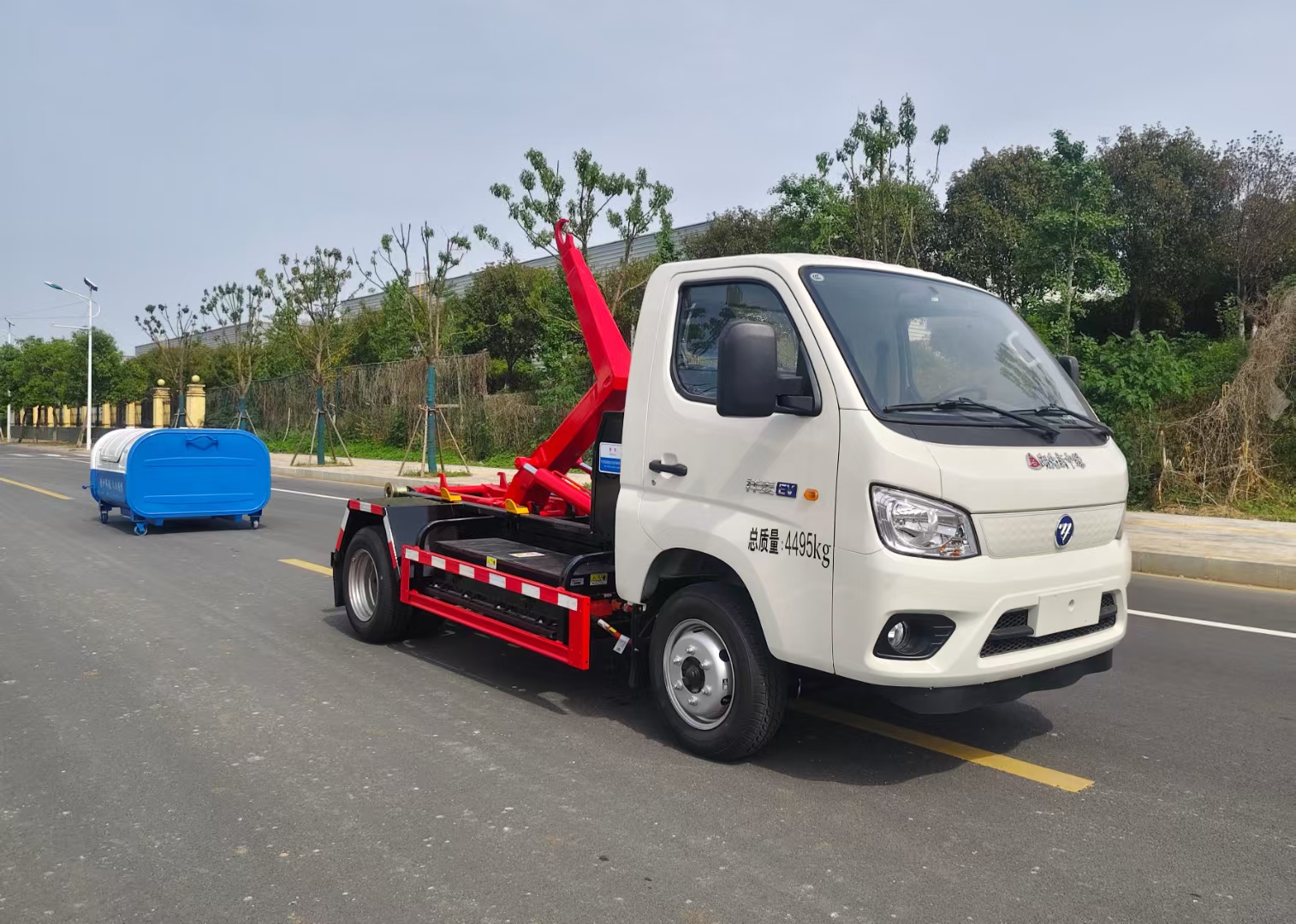 福田純電動(dòng)垃圾車
